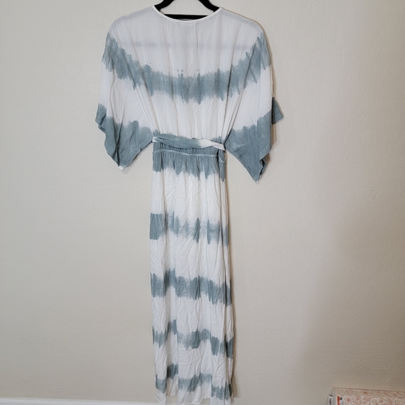 Lulus Tie Dye Maxi Dress Blue Extra Small - Picture 6 of 11